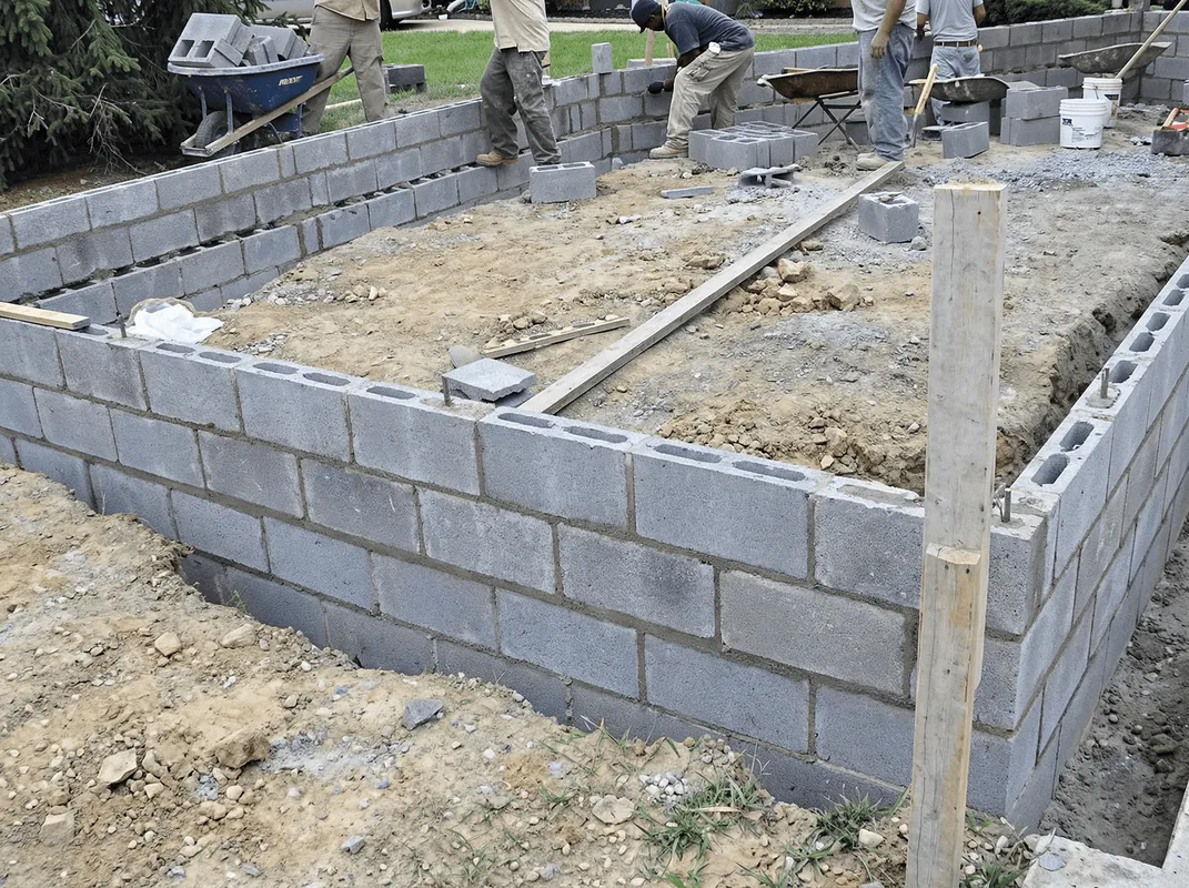 Professionals building a foundation with blocks in Clearwater, FL